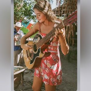 O’Neil Liame Tank Romper Red floral